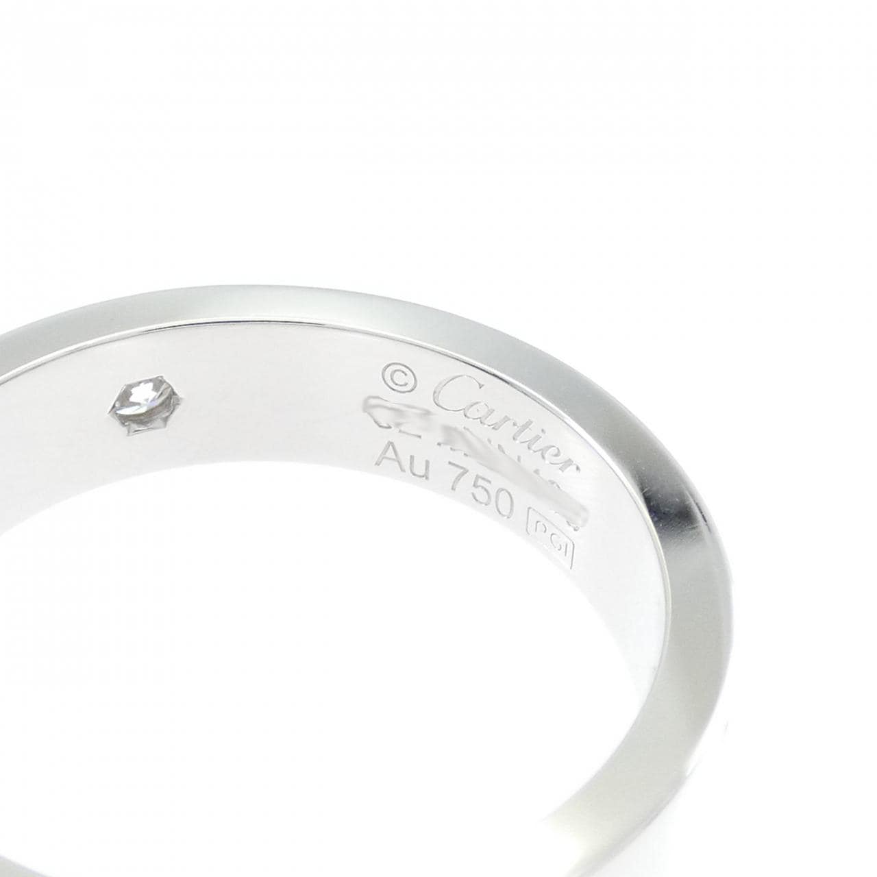 カルティエ ラブ ハーフダイヤ リング