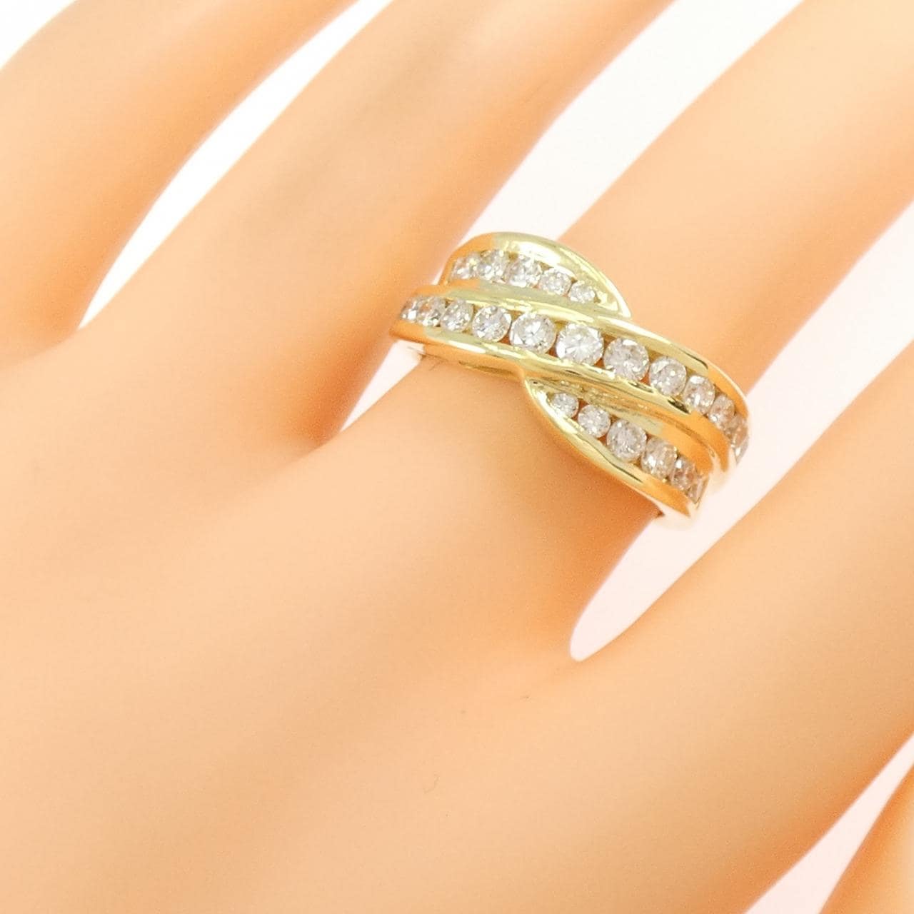 750YG ダイヤモンド リング 1.23CT