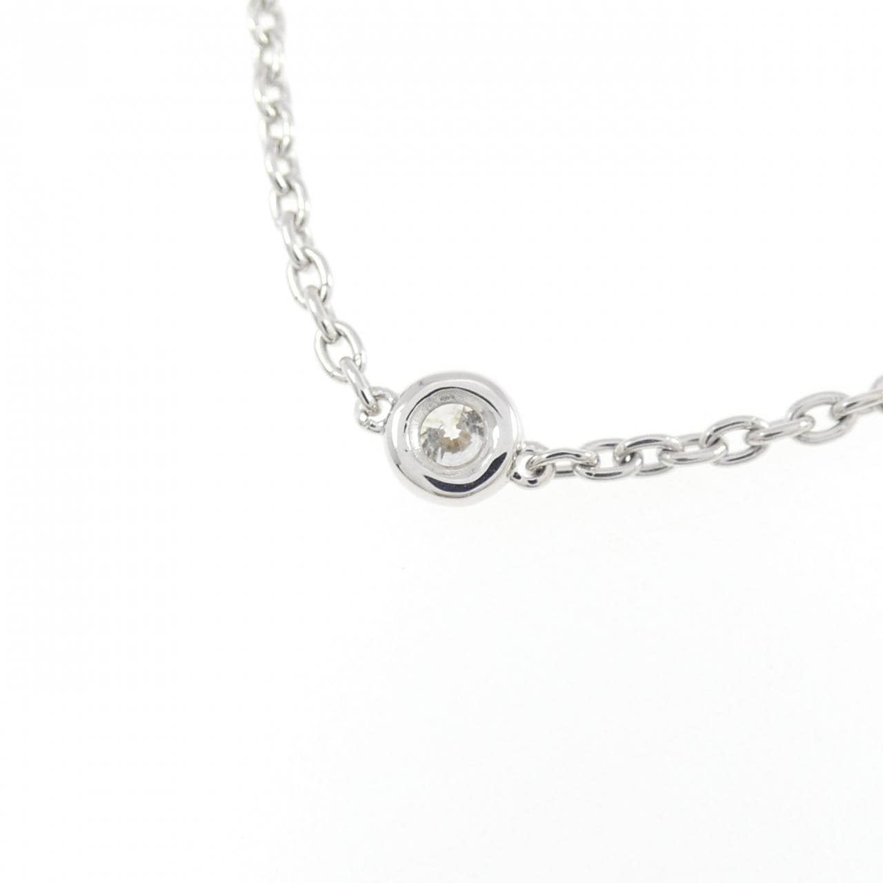 K18WG ダイヤモンド ネックレス 1.06CT
