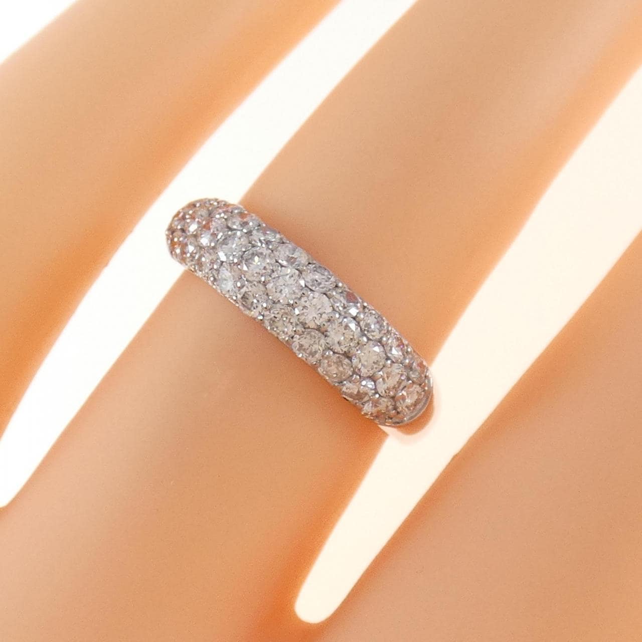 コメ兵｜K18WG パヴェ ダイヤモンド リング 0.70CT｜ジュエリー