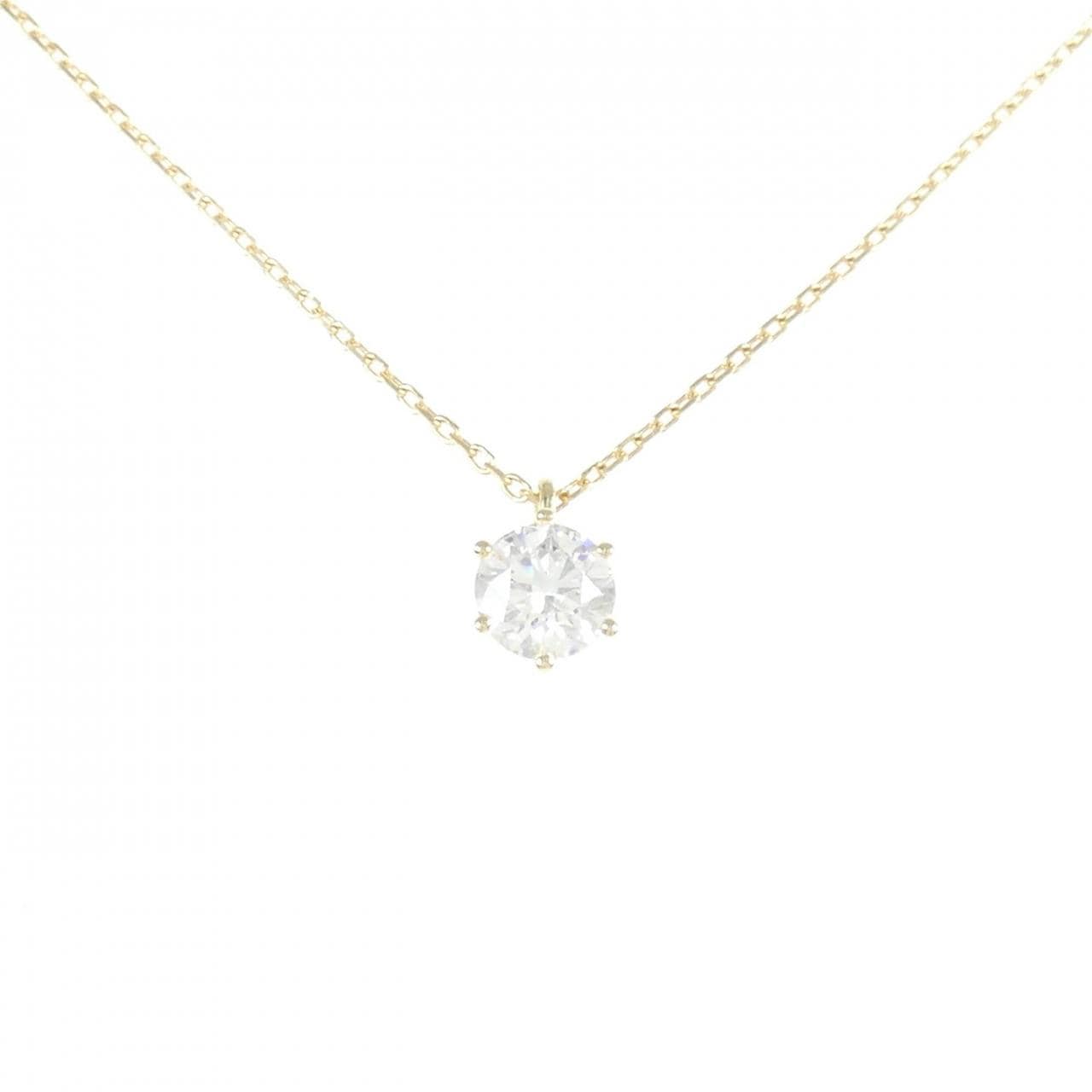 K18YG ダイヤモンド ネックレス 0.554CT D VS1 EXT