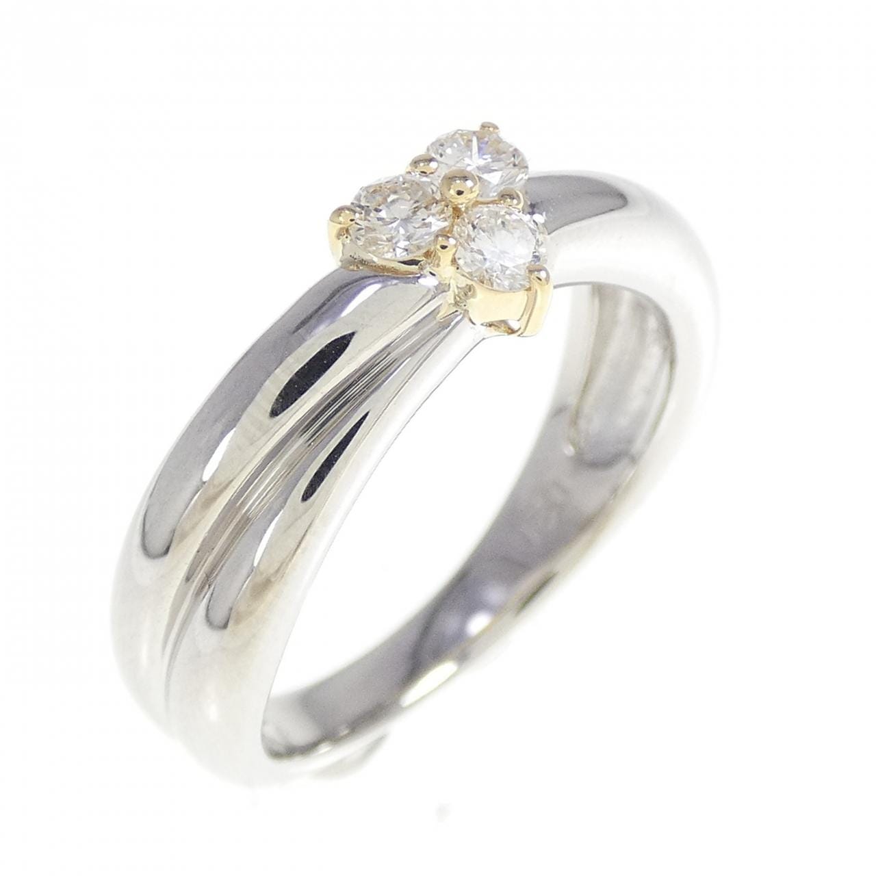 PT900/K18YG Diamond Ring 0.20CT