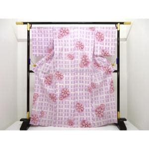 【新品】女ゆかた　絞り加工　Ｆサイズ
