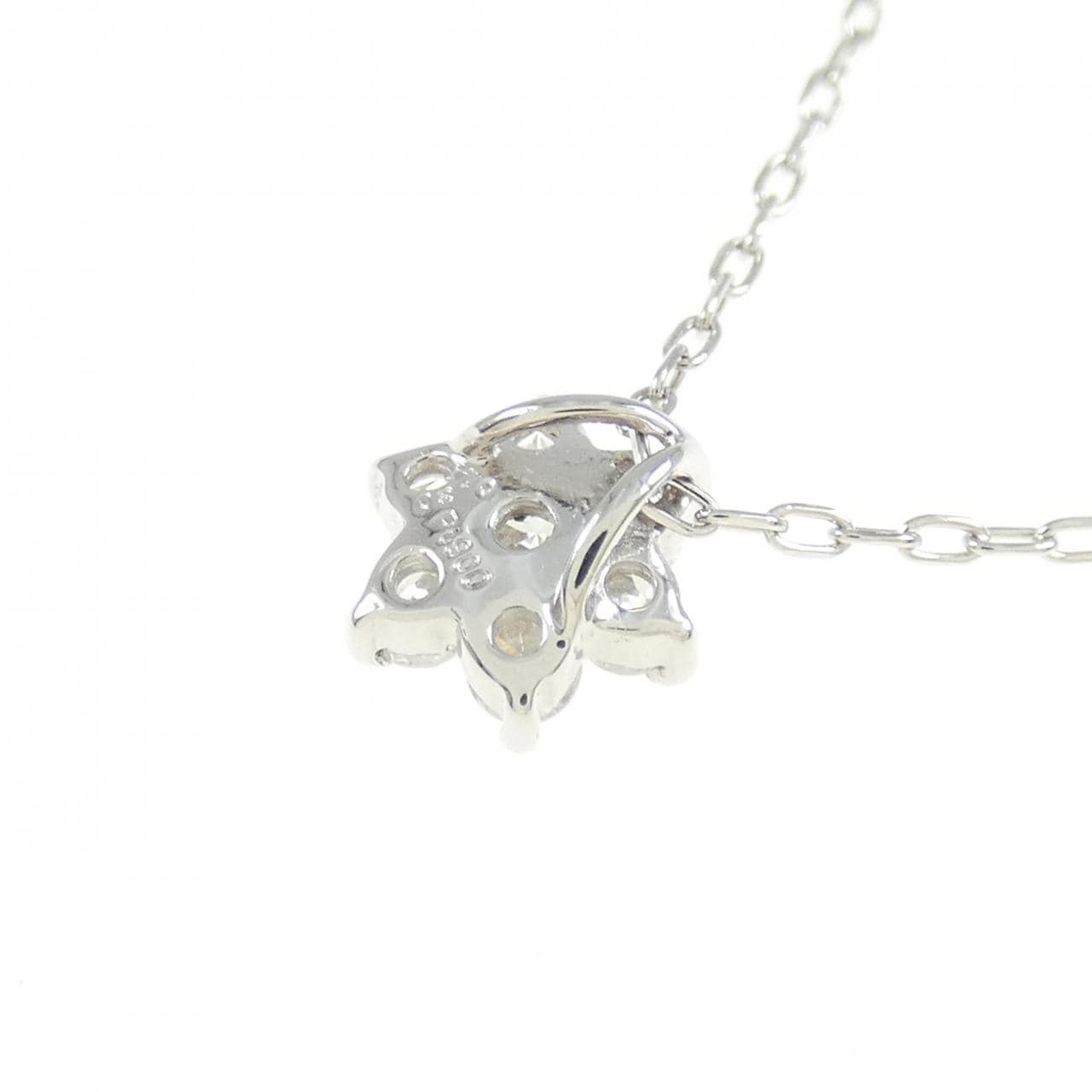 PT900/PT850 フラワー ネックレス 0.30CT