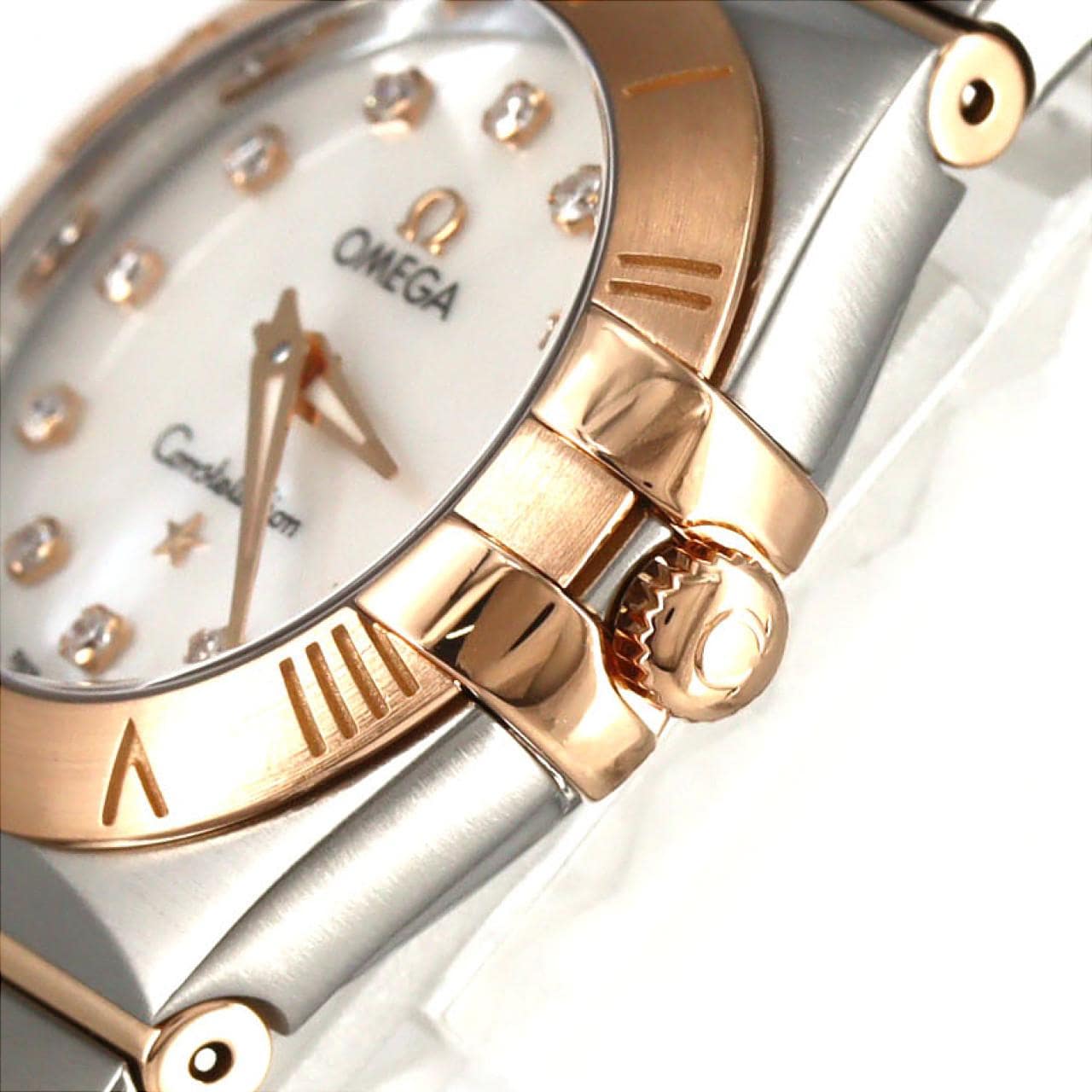 オメガ コンステレーションブラッシュ RGコンビ･12P 123.20.24.60.55.001 SSxPG クォーツ