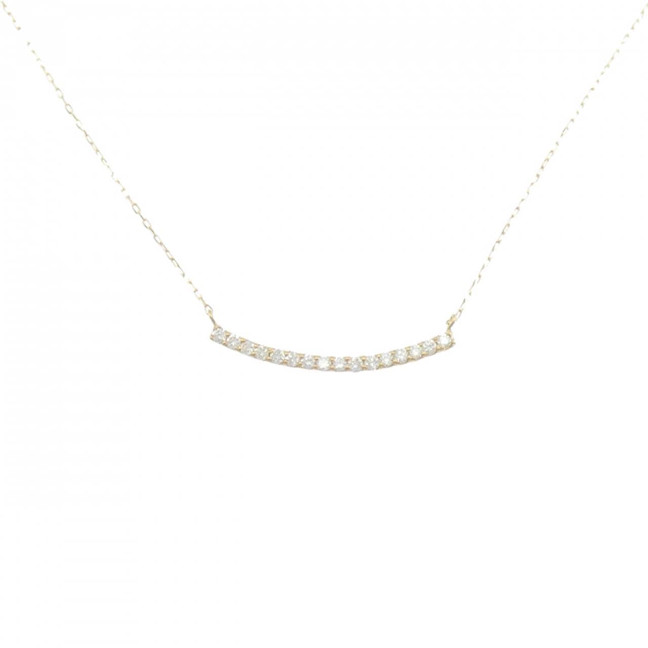 【リメイク】K18YG ダイヤモンド ネックレス 0.20CT