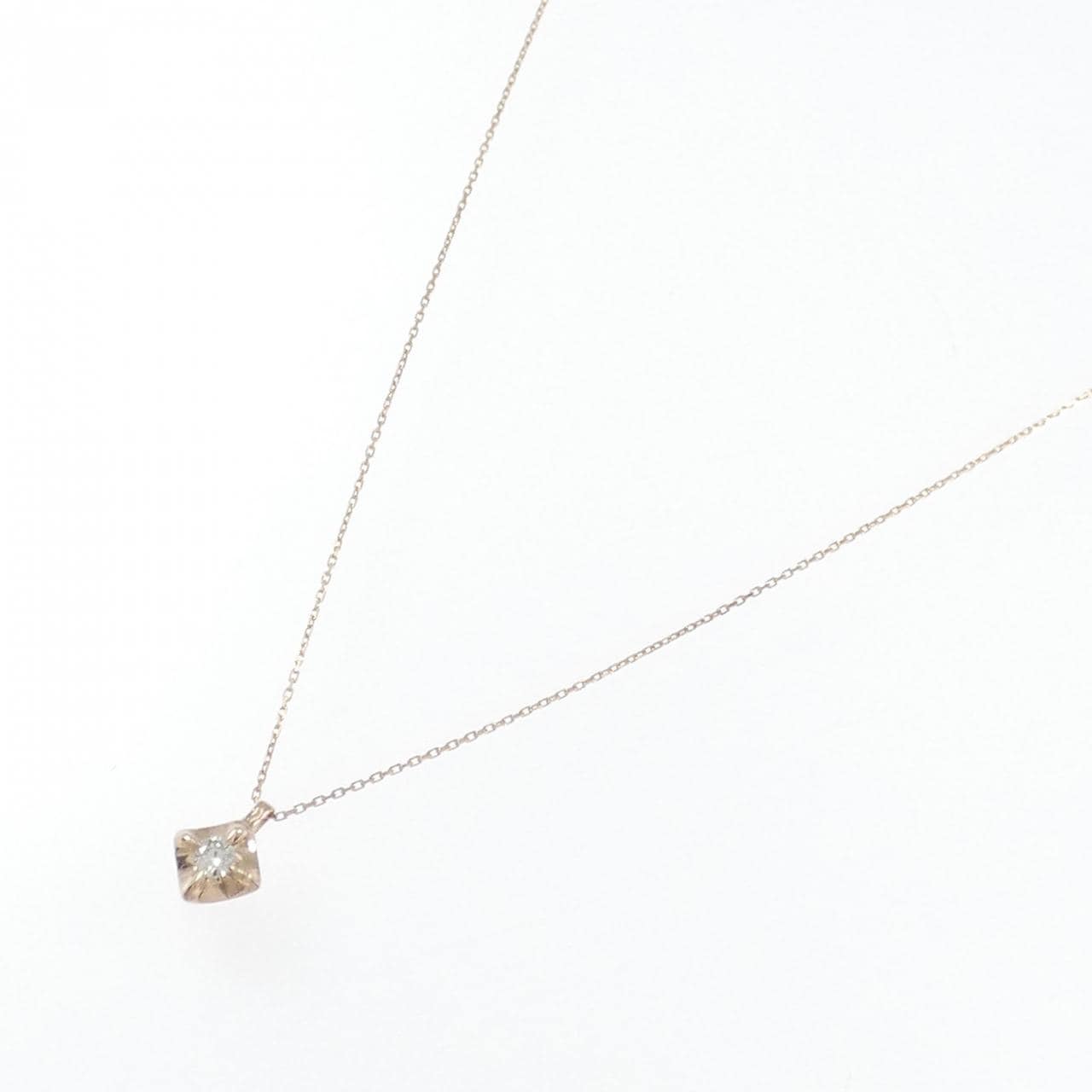 K10PG ダイヤモンド ネックレス 0.05CT