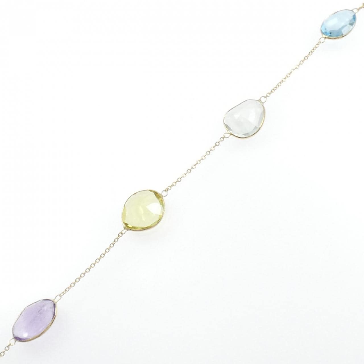 K18YG カラーストーン ブレスレット