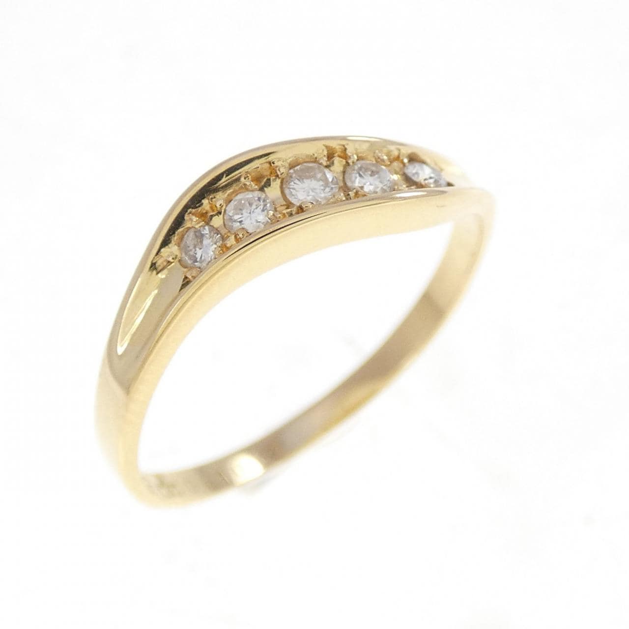 K18YG ダイヤモンド リング 0.10CT