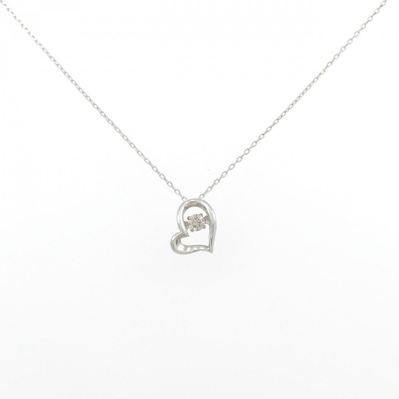 コメ兵｜K18WG ハート ダイヤモンド ネックレス 0.05CT｜ジュエリー 