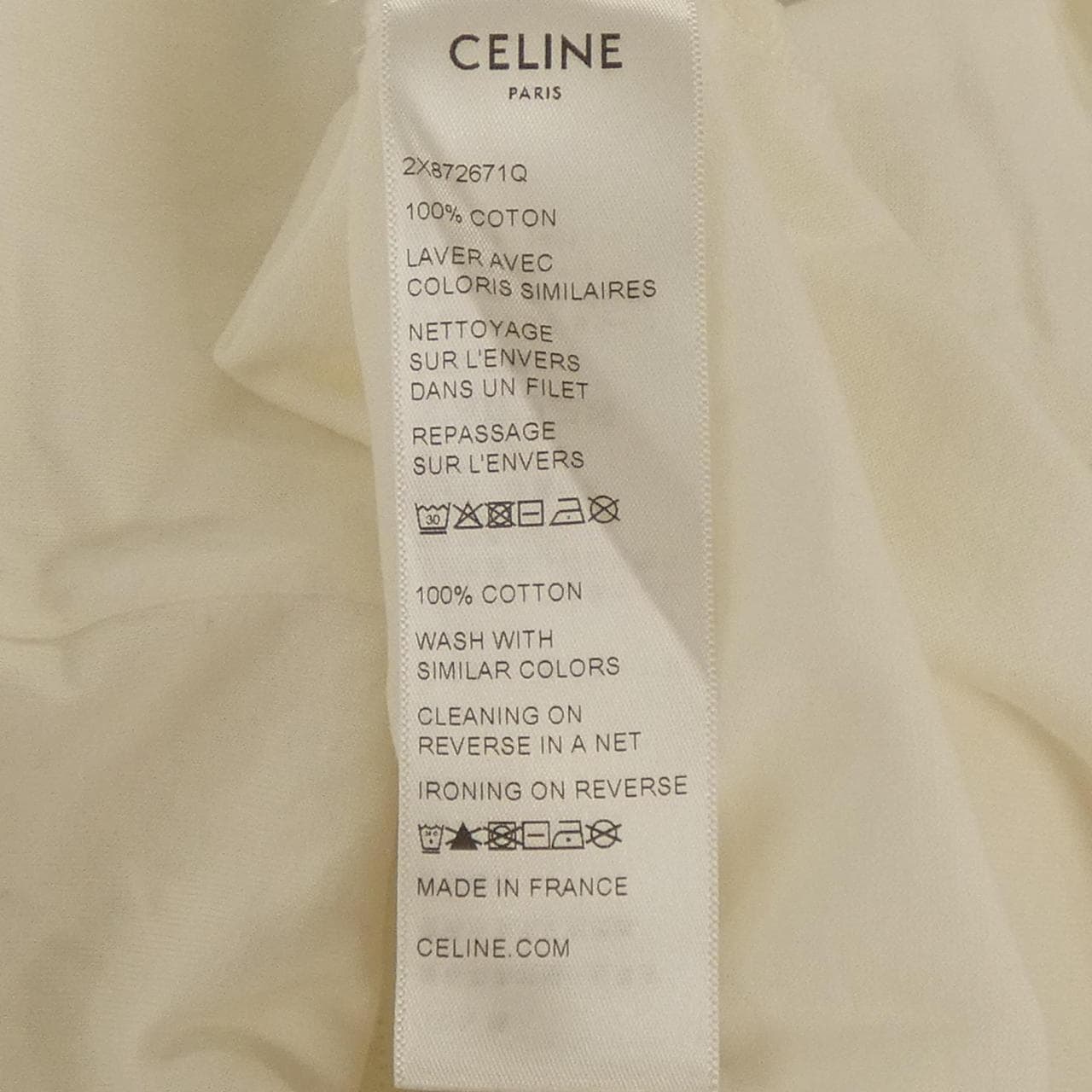セリーヌ CELINE CELINE PARIS Tシャツ　トリオンフ TRIOMPHE 2X872671Q Tシャツ