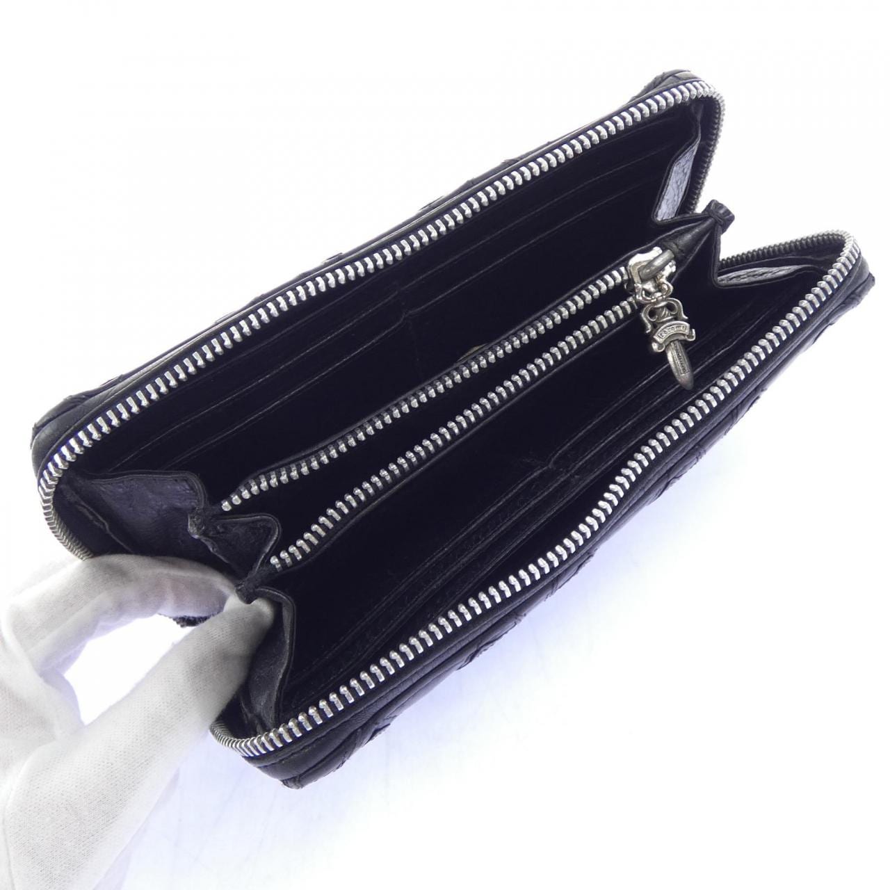 クロムハーツ CHROME HEARTS REC F ZIP CEME QWLT　レックセメタリーキルティング 2246 304 0620 0900 WALLET