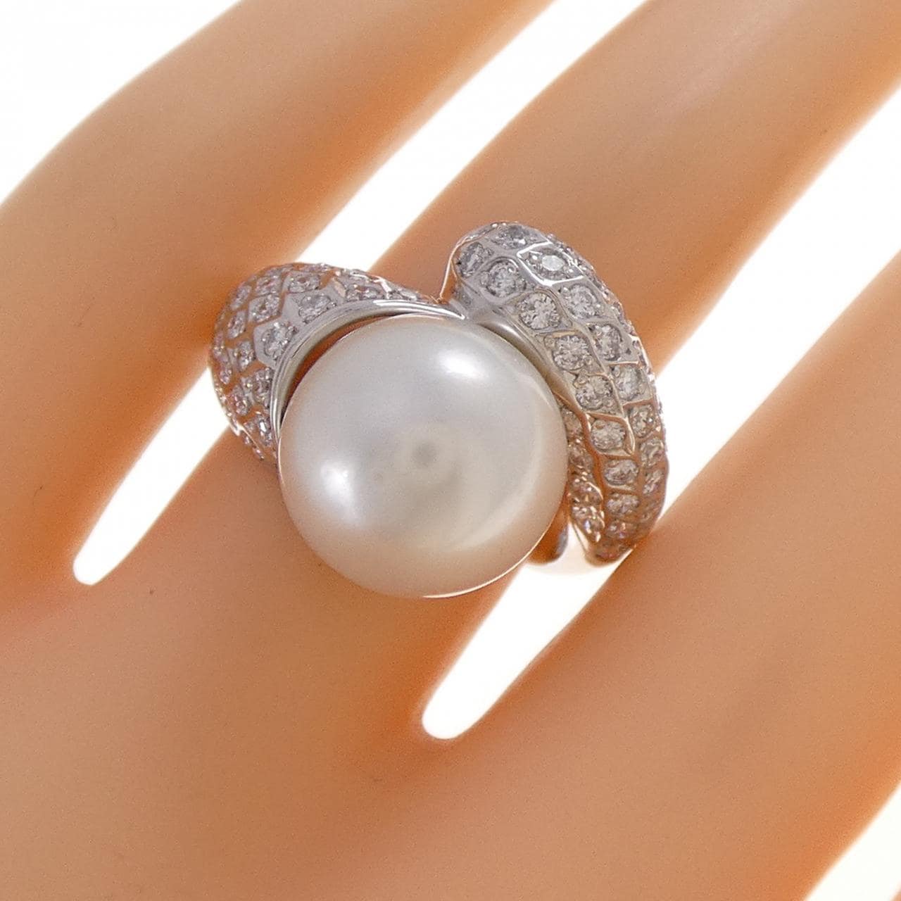 PT900 白蝶パール リング 12.1mm