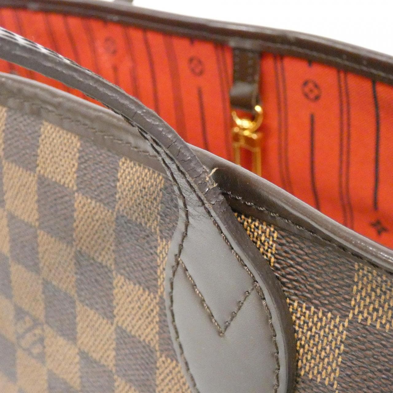 LOUIS VUITTON Damier Neverfull MM N51105 bag