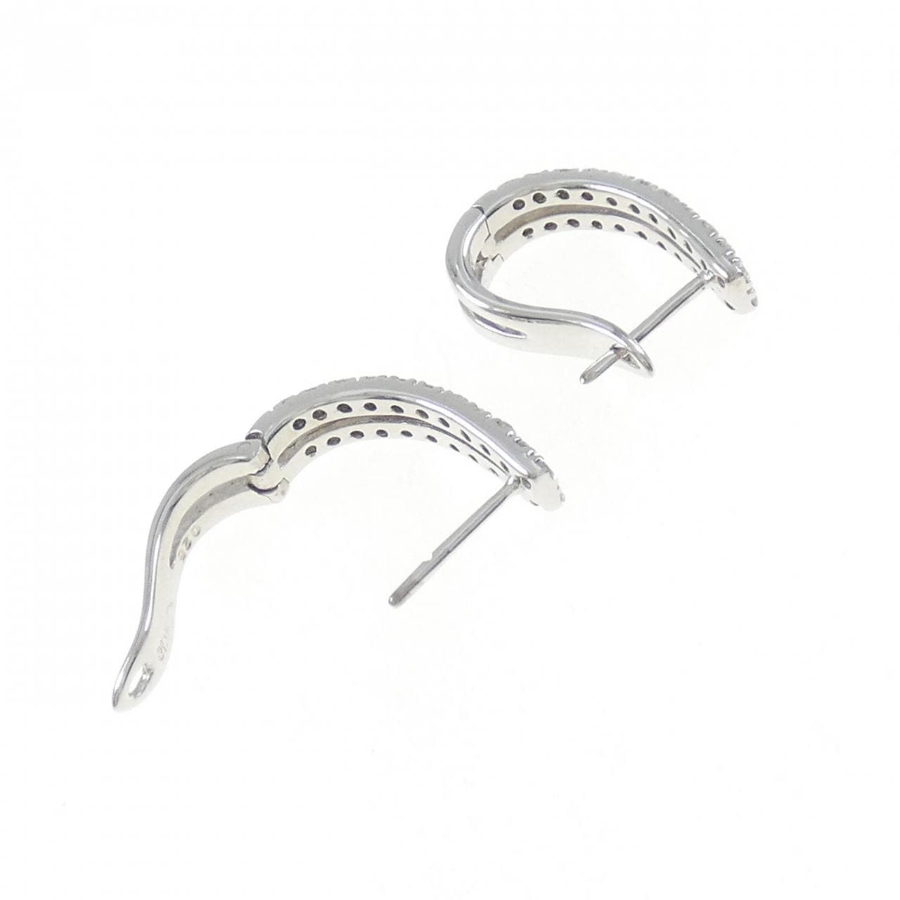 K18WG ダイヤモンド ピアス 0.50CT