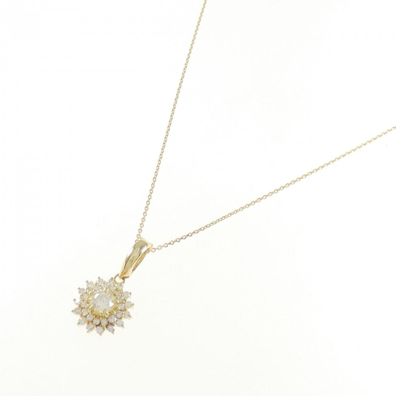 K18YG ダイヤモンド ネックレス 0.65CT