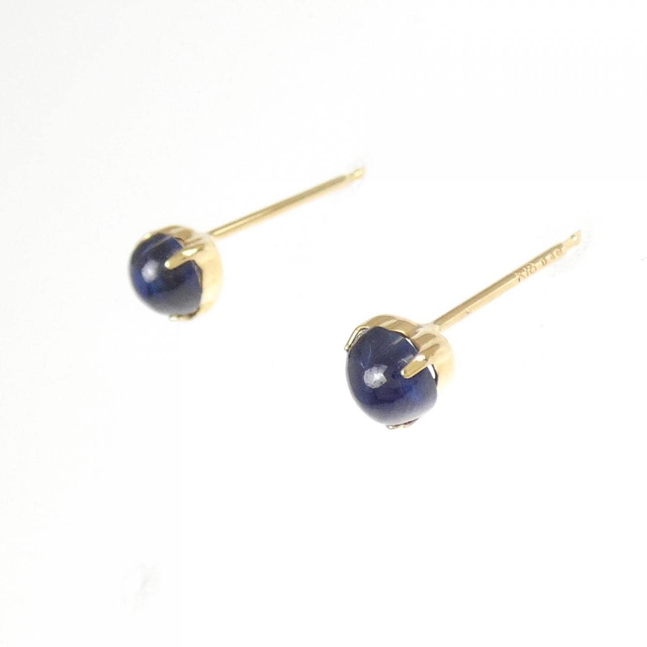 【新品】K18YG ハート サファイヤ ピアス 0.92CT