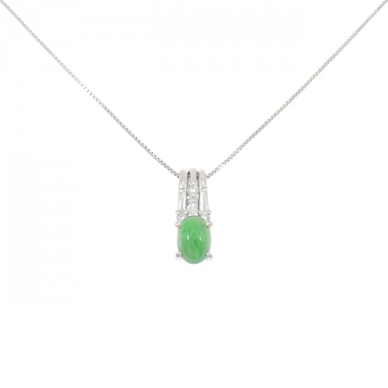 PT900/PT850 ヒスイ ネックレス 0.90CT