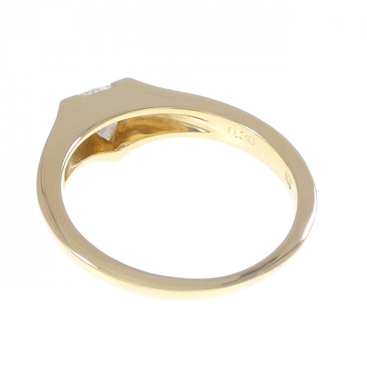 K18YG ダイヤモンド リング 0.30CT