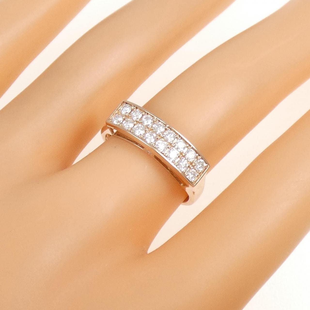 K18PG ダイヤモンド リング 0.50CT