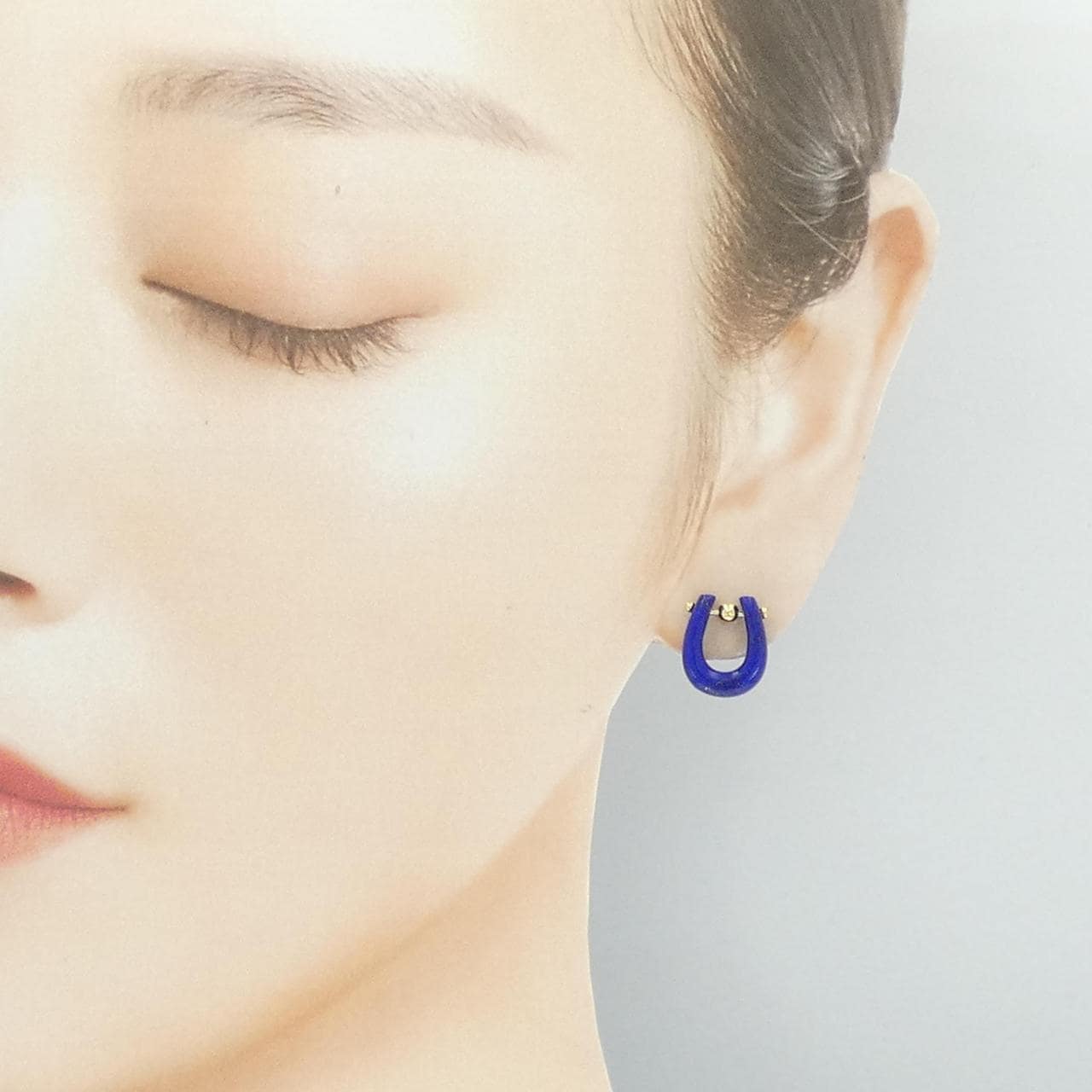 K18YG ラピスラズリ ピアス