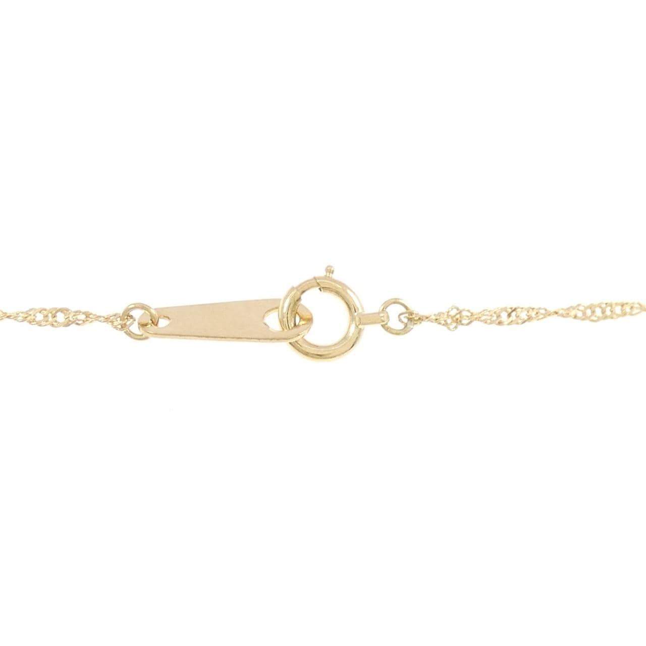 18K黃金鑽石項鍊，0.19克拉