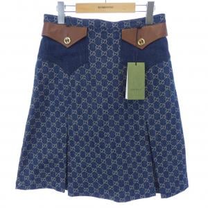 グッチ GUCCI ウォッシュド オーガニックデニムスカート 651415 XDBLL スカート