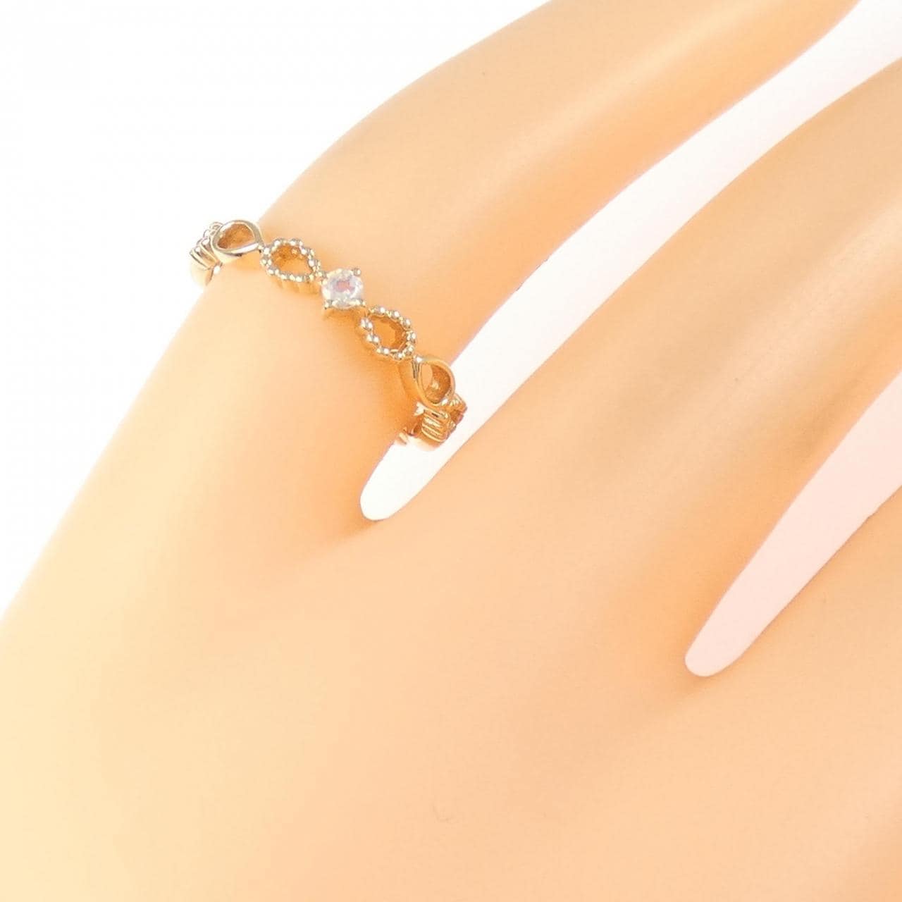 ノジェス ムーンストーン ピンキーリング