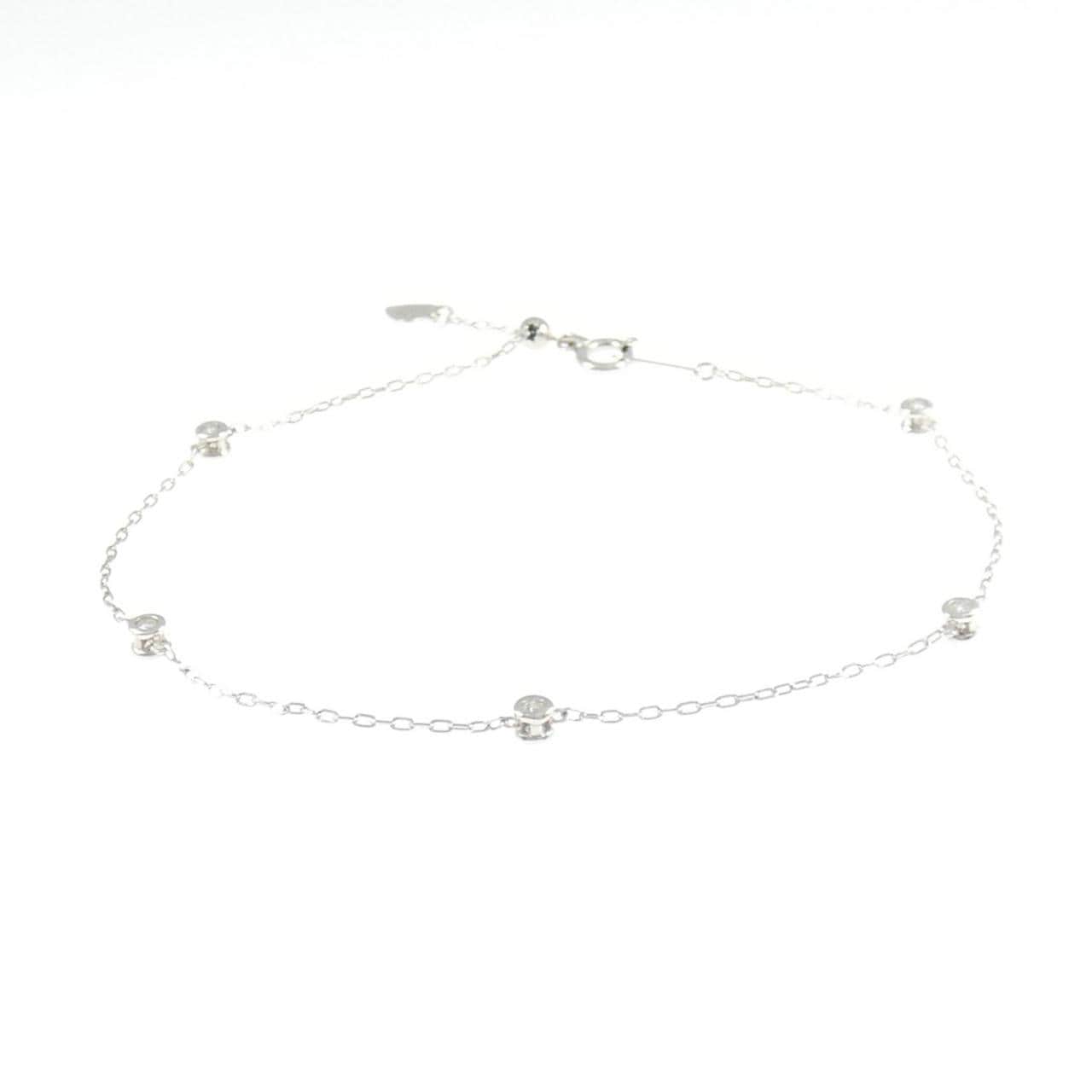 K18WG ダイヤモンド ブレスレット 0.20CT