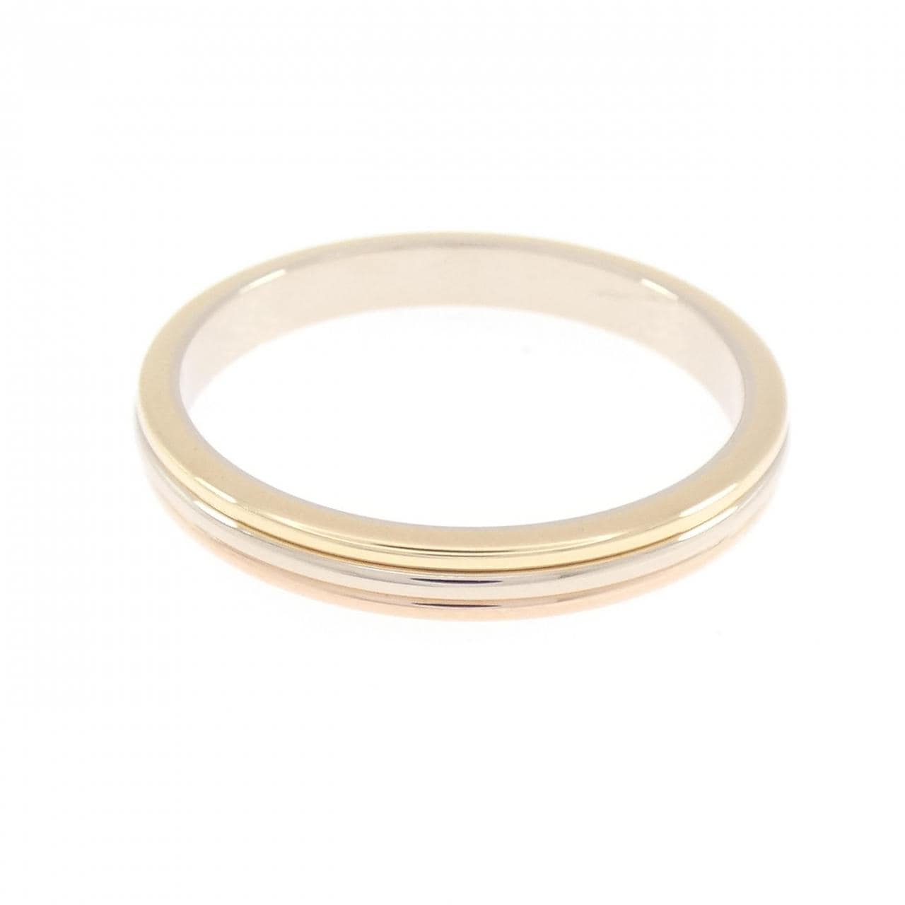 カルティエ スリーゴールドウェディング リング