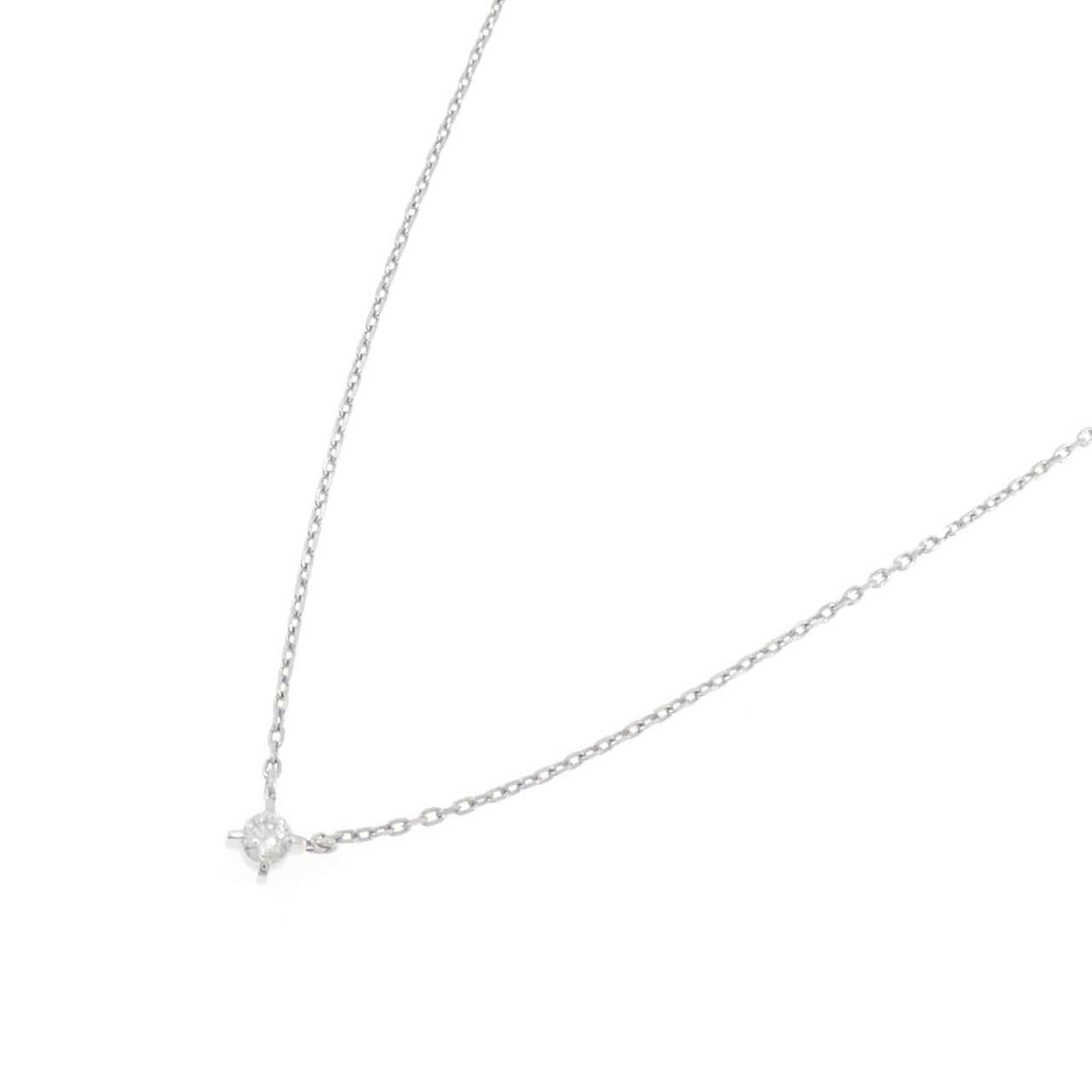 PT850 ソリティア ダイヤモンド ネックレス 0.11CT