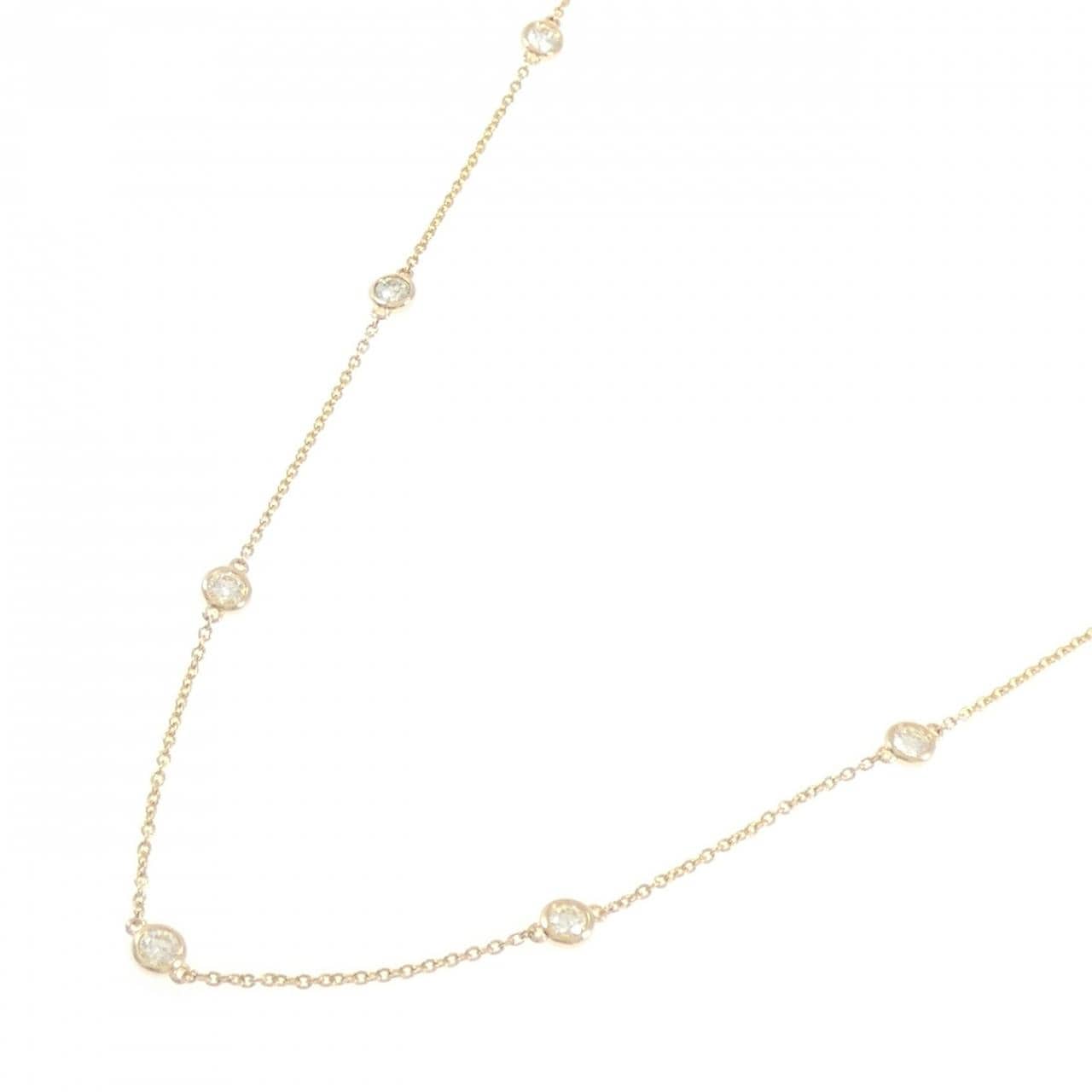 750YG ダイヤモンド ネックレス 1.06CT