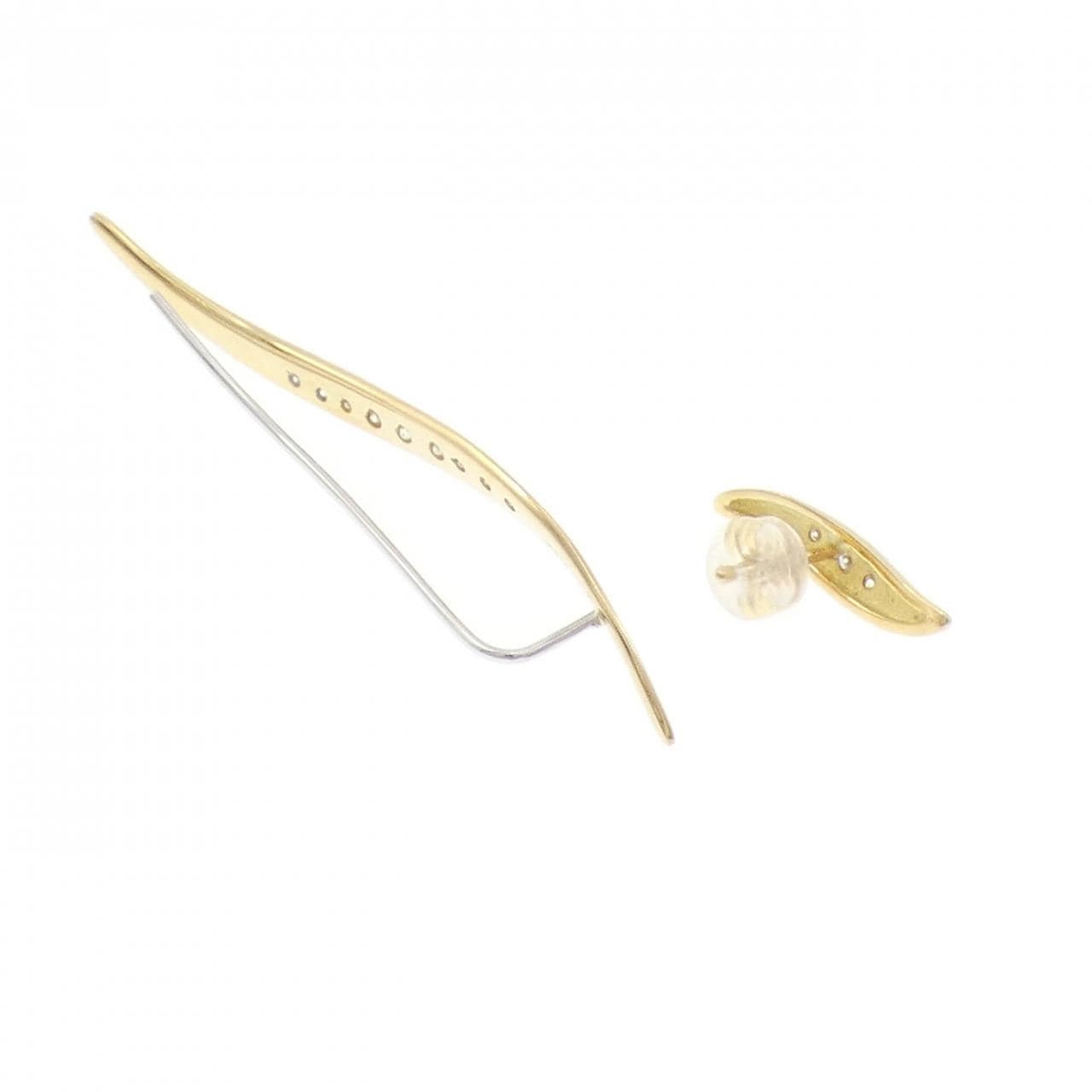 K18YG/K18WG ダイヤモンド ピアス