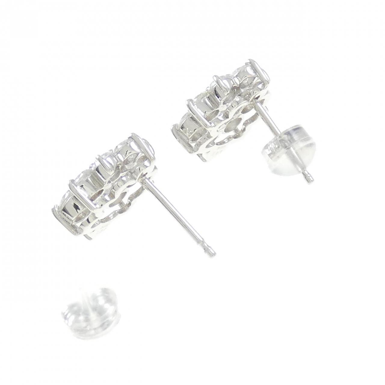PT ダイヤモンド ピアス 2.00CT