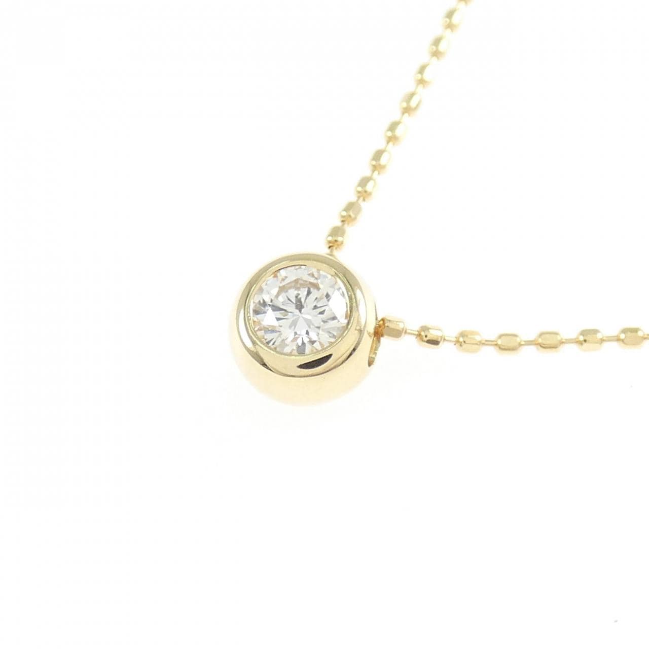 K18YG ダイヤモンド ネックレス 0.13CT
