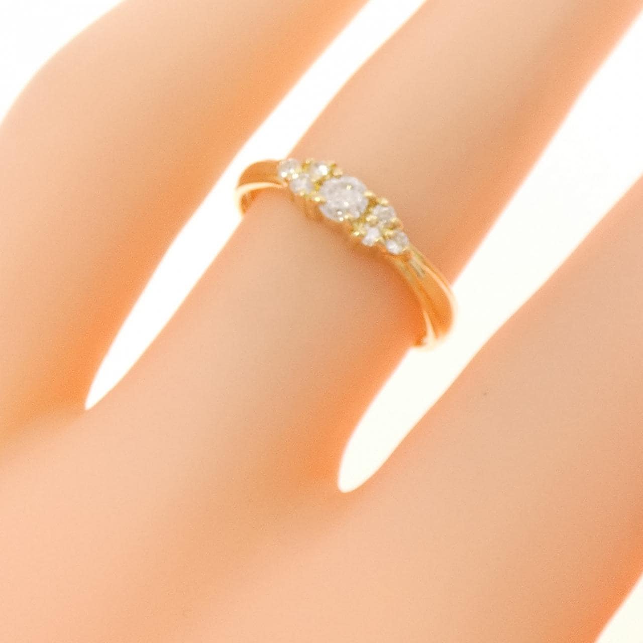 K18YG ダイヤモンド リング 0.19CT