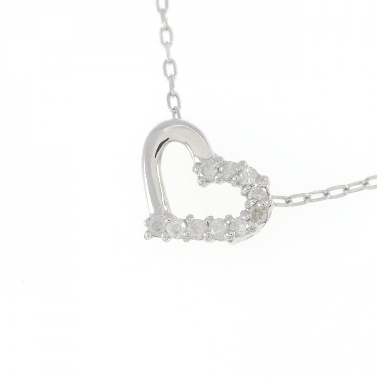 PT1000/PT Heart Diamond Necklace 0.10CT