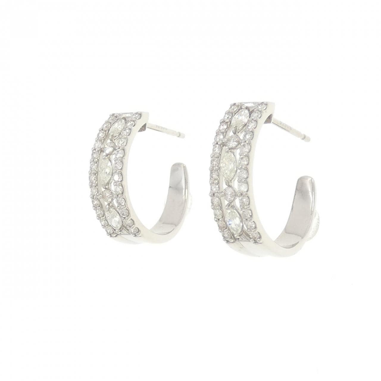 【新品】PT900 ダイヤモンド ピアス 0.50CT