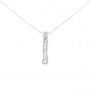 K18WG ダイヤモンド ネックレス 0.33CT