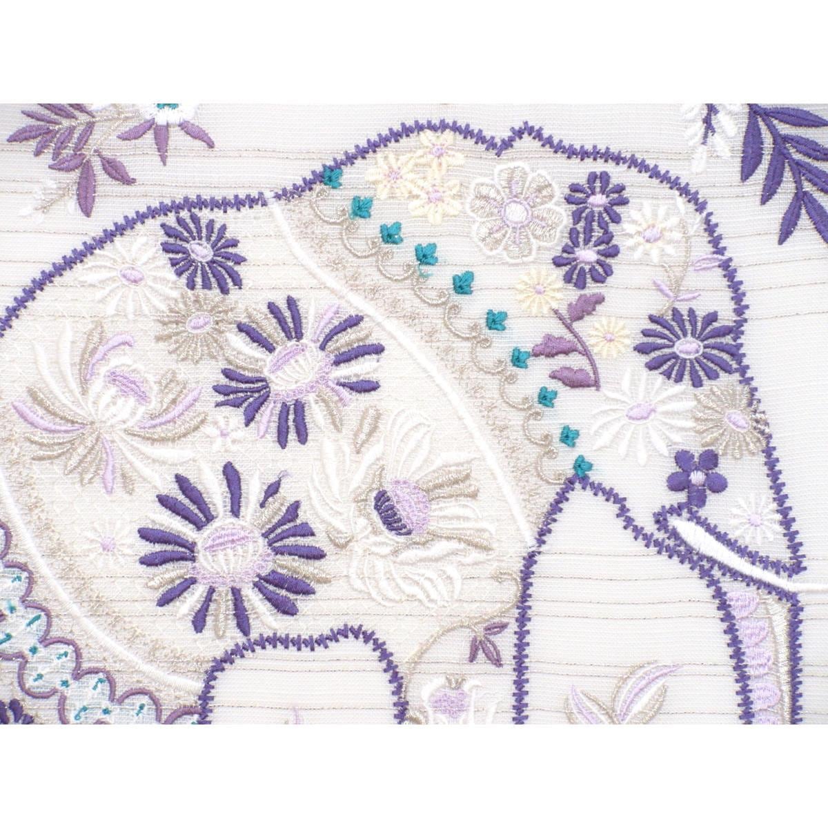 【新品】名古屋帯　刺繍加工