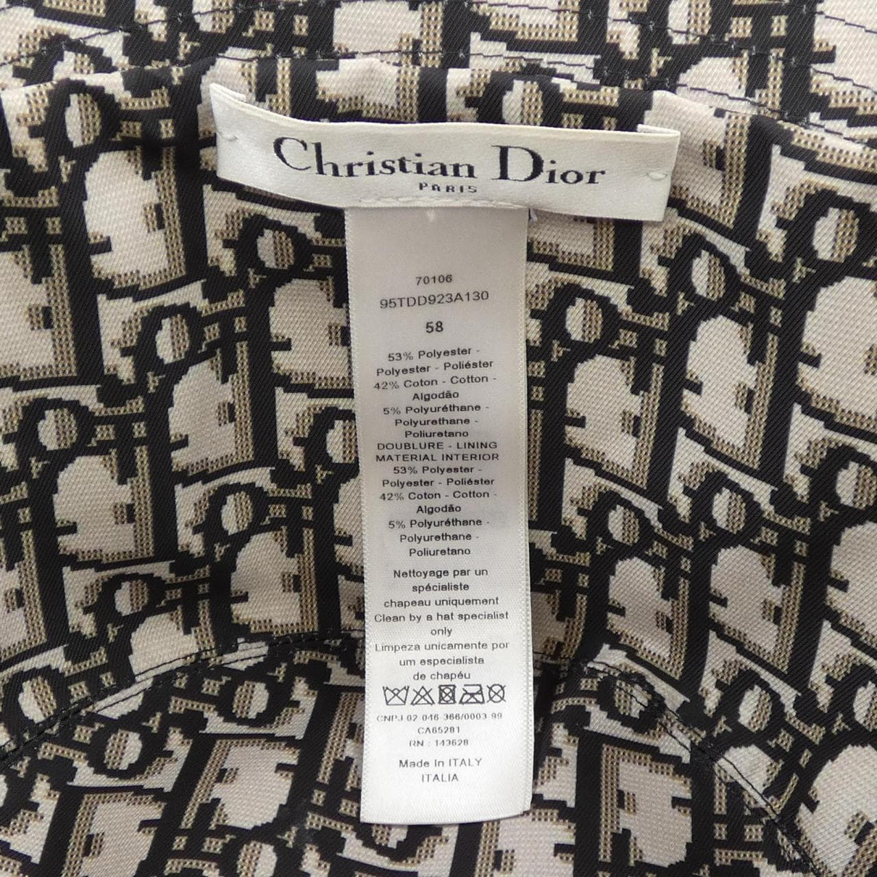 CHRISTIAN DIOR HAT DIOR CHRISTIAN DIOR HAT
