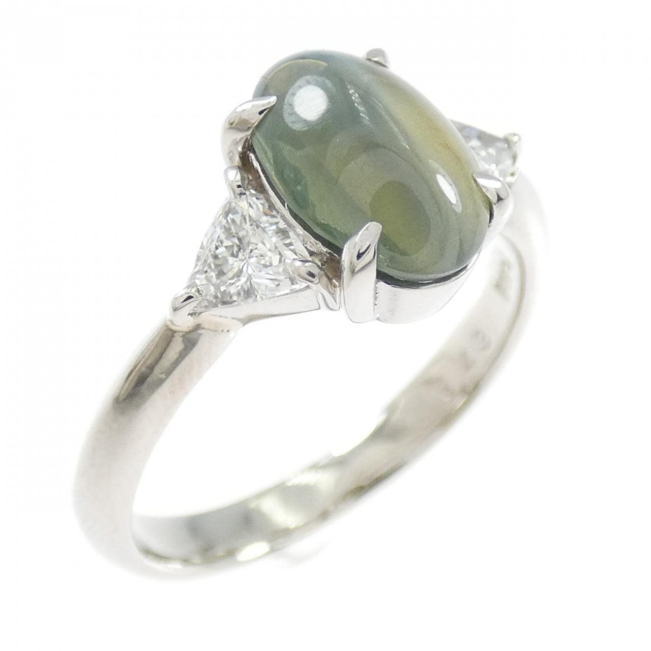 PT900 クリソベリルキャッツアイ リング 2.43CT