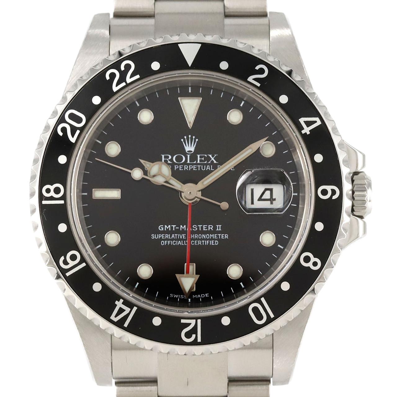 ロレックス GMTマスターⅡ 16710 SS 自動巻 F番