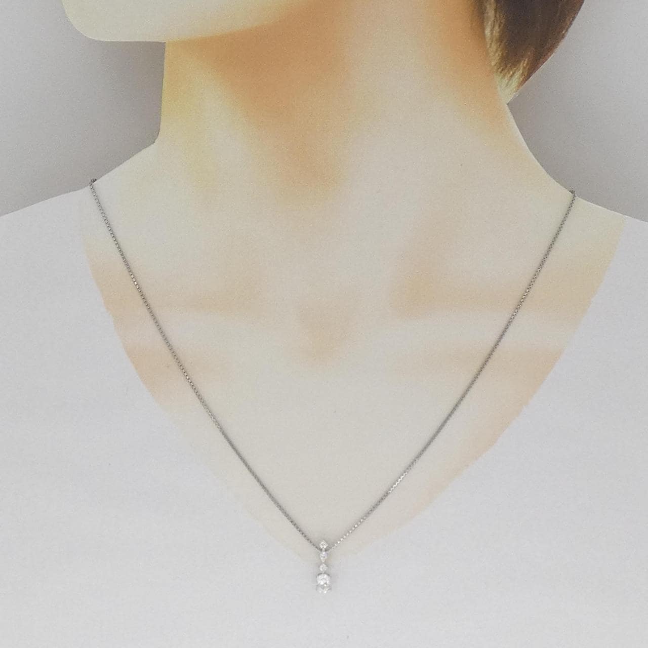 PT900/PT850 ダイヤモンド ネックレス 0.476CT