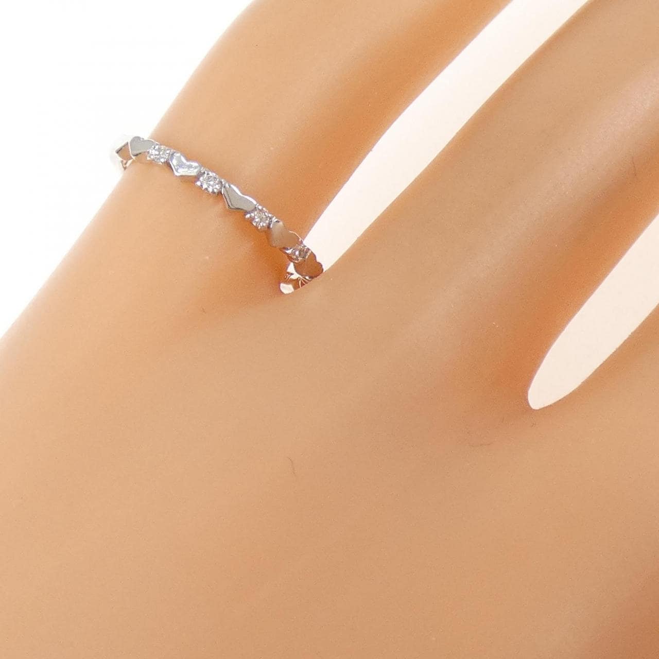 サマンサティアラ ハート ダイヤモンド ピンキー リング 0.05CT