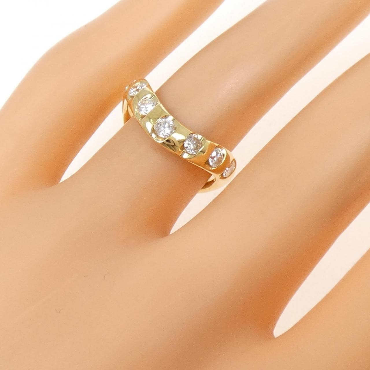 K18YG ダイヤモンド リング 0.58CT