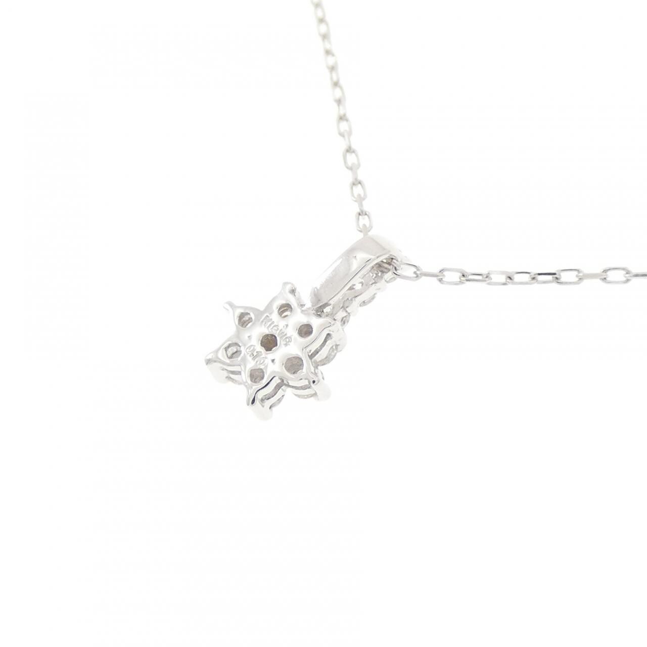 K18WG ダイヤモンド ネックレス 0.10CT