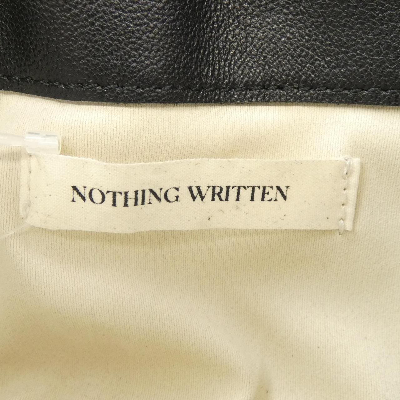 NOTHING WRITTEN BAG