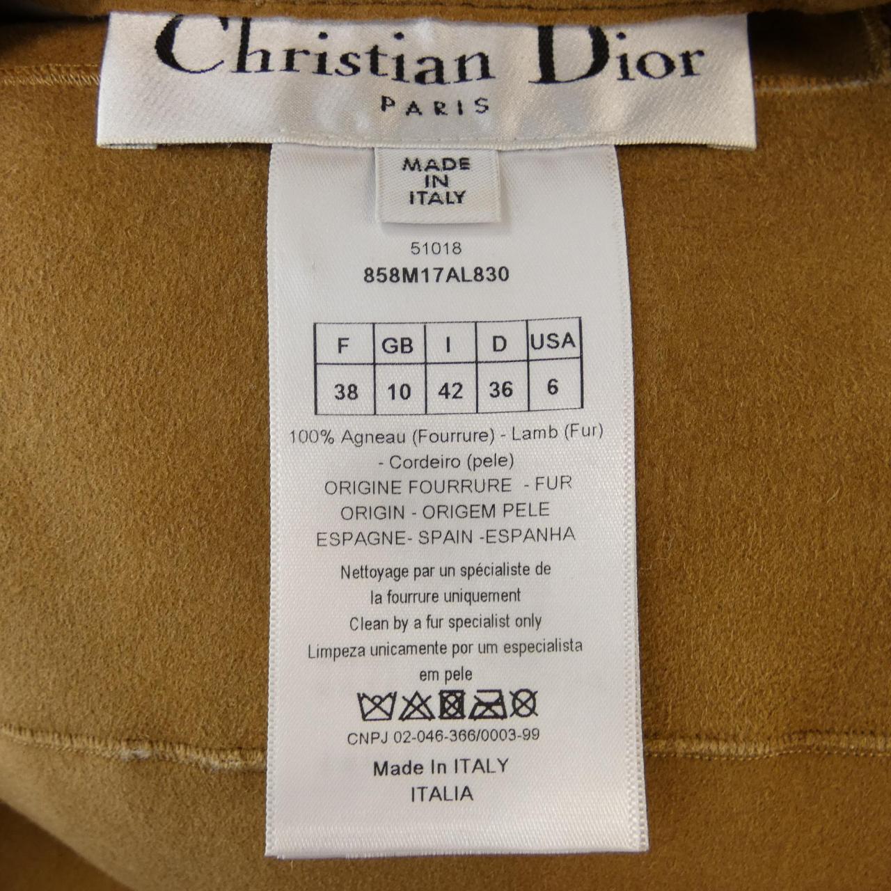 クリスチャンディオール CHRISTIAN DIOR ムートンコート
