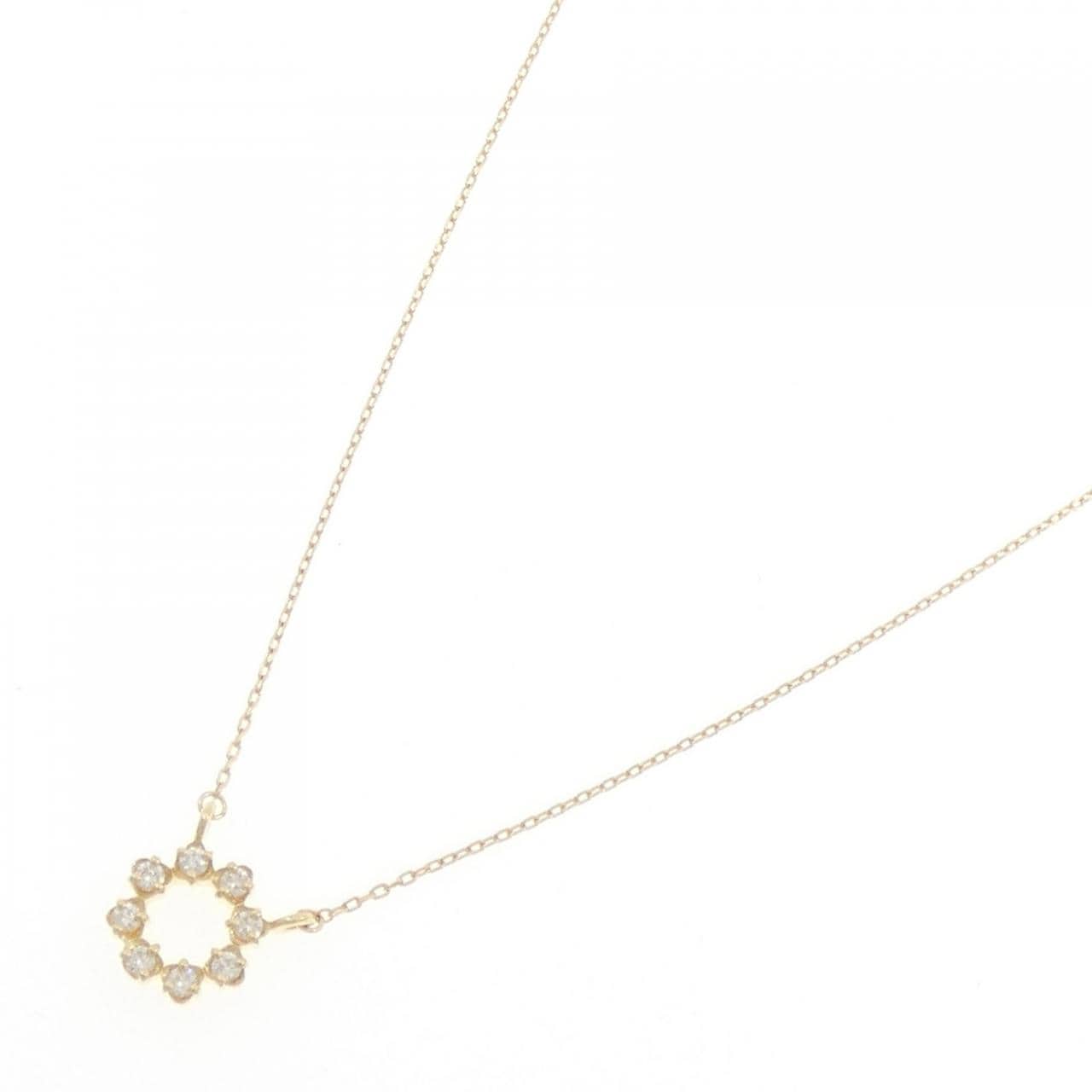 K18YG ダイヤモンド ネックレス 0.10CT